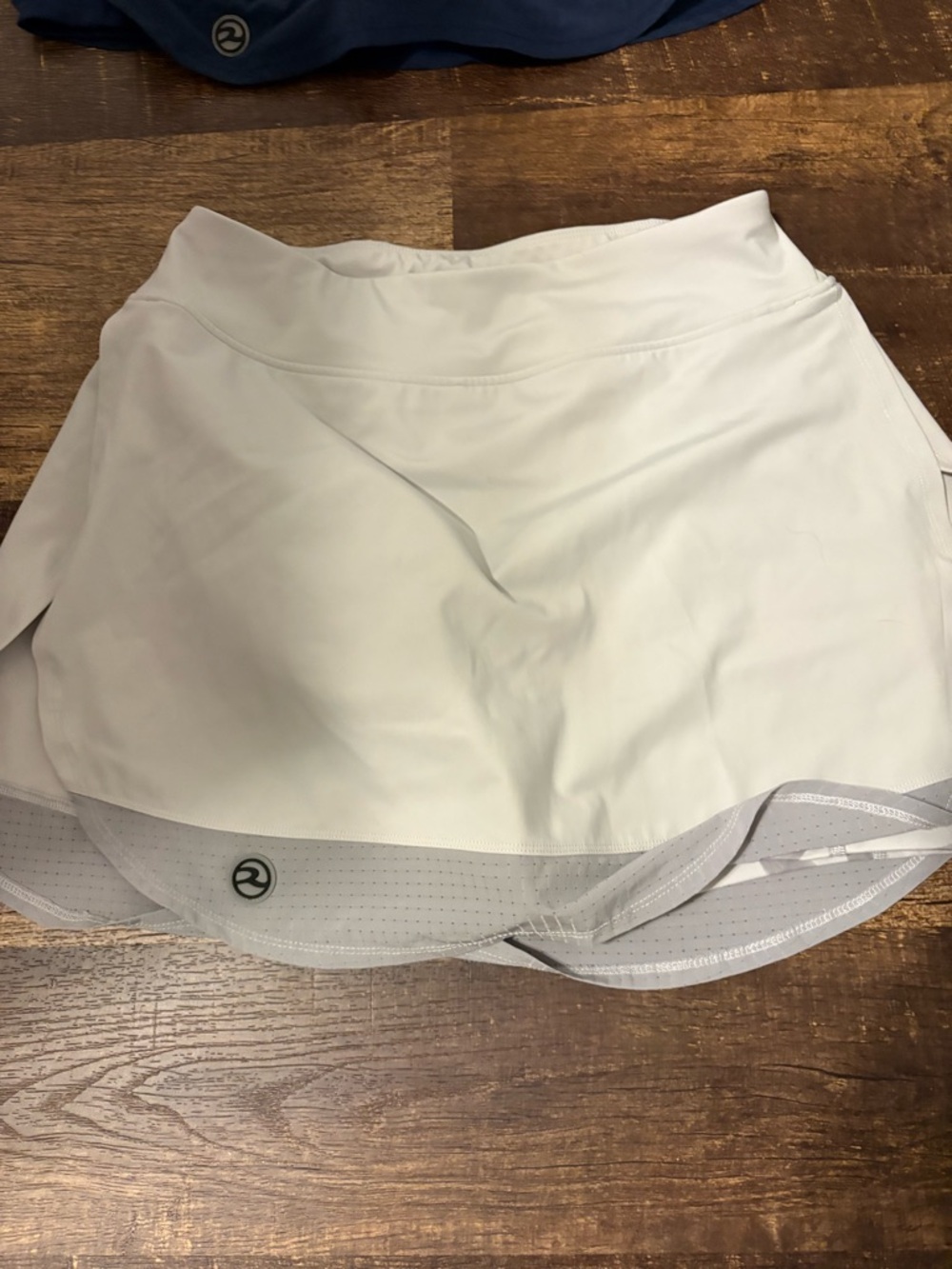 Athletic White Skort with Built-in Shorts